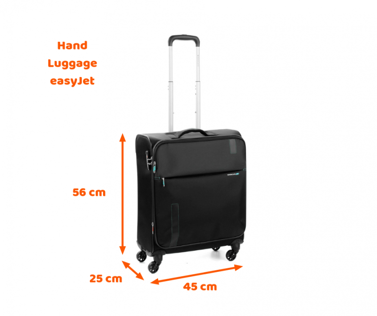 easyjet hand luggage size inches